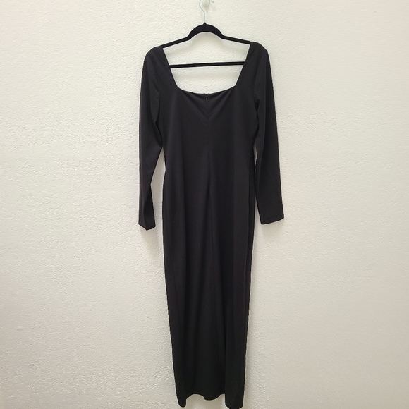 NWOT Lulus Celebration Long Sleeve Maxi Dress in Black - Picture 4 of 7